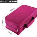 Siveit CD/DVD Storage Holder - 128 Capacity Organizer, Portable CD Wallet for Home & Travel (Black, Rose)