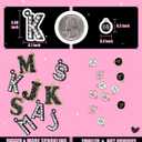 Straw Covers for Stanley Cup Accessories: Black Decorations for Stanley 30 oz & 40 oz Tumbler with Handle, Bling Letter Charms and Flower Silicone Straw Cap Topper, Trendy Stuff for Teen Girls & Women