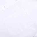 Alimens & Gentle Men's Dress Shirts Long Sleeve Wrinkle-Free Stretch Shirts Solid Formal Button Down Shirt with Pocket (White, S)