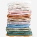 Konssy Waffle Baby Blanket - Soft & Cozy Nursery Swaddle Blanket, Lightweight Toddler Throw for Boys & Girls, Ideal for Wrapping(Clay) (41" x 37")