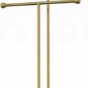 15” Standing Hand Towel Holder with Heavy Base Gold Towel Rack for Bathroom Vanity Countertop Stainless Steel Towel Holder Free Standing Towel Ring Hardware Accessories
