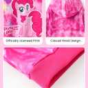 My Little Pony Girls Rainbow Tie-Dye Hoodie Sweatshirt Unicorn Graphic Pullover Tops Casual Clothes for Baby-Toddler Kids (Pink)