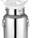 Stainless Steel Milk Can, 1.32 Gallon MilkBucket with Sealed Lid Milk Jug Large Capacity Milk Pail, Milk Jug Goat Milking Supplies