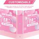 2-INCH 3 Ring Binder with 2 Interior Pockets, Durable 2'' Binders Holds US Letter Size 8.5'' x 11'' Paper - Versatile Binders for Office, Home, and School Use, 6 Pack (2-inch Pink)