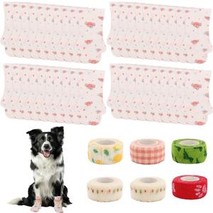 Disposable Dog Booties for Paw Protection, 40 Pcs Pet Booties & 6 Rolls Adjustable Self-Adhesive Bandage, Dog Shoes for Hot Pavement, Walking, Hiking, RecoveryPaw Protectors for Medium Large Dogs Disposable Dog Booties for Paw Protection, 40 Pcs Pet Booties & 6 Rolls Adjustable Self-Adhesive Bandage, Dog Shoes for Hot Pavement, Walking, Hiking, RecoveryPaw Protectors for Medium Large Dogs