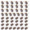 50 Pcs Flap Wheel Sander Set, 1/8" Shank 80 Grit Flap Wheels for Rotary Tool
