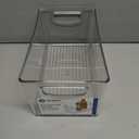 iDesign Stackable Clear Plastic Bin - Kitchen Organizers and Storage for Fridge and Pantry