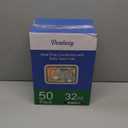 50 Pack (100-Piece) 32 oz Meal Prep Containers Reusable with Easy Open Lids, Sturdy Leakproof Food Safe, Microwave Freezer Dishwasher Safe, To Go Take Out Plastic Food Storage Pans with Lids, Black