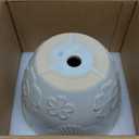 6.9 Inch Plant Pot with Drainage Hole and Saucer Ceramic Planter for Indoor Plant Flower Pot for Orchid Succulents Plants White