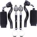 MOTOKU Front Inner and Outer Tie Rod Ends with Boot for Jeep Grand Cherokee Dodge Durango 2011-2015