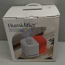 Obgnsai Evaporative Humidifier for Bedroom (No Mist) – Dishwasher Safe, No White Dust, Smart Remote with Sensor, Red Sleep Light, White Noise, Nursery Humidifier with 2.5L Tank, 2 Filters & Aroma Kit