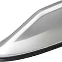 Car Shark Fin Antenna Cover, Roof Aerial Base AM/FM Radio Signal for Car SUV Truck, Vehicle Shark Fin Shape Cover with Adhesive Tape, Car Accessories Antenna Replacement Fits Most Cars (Silver)