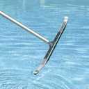 Poolmaster 36-Inch Extra-Wide Commercial Swimming Pool Wall Brush, Heavy-Duty Aluminum Back with Nylon Bristles, Safe for Vinyl, Gunite, Fiberglass and Concrete Pools