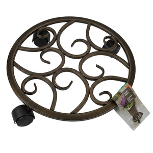Panacea Patio Garden Scroll Plant Caddy, Spirale Chariot Pour Plantes, Broken