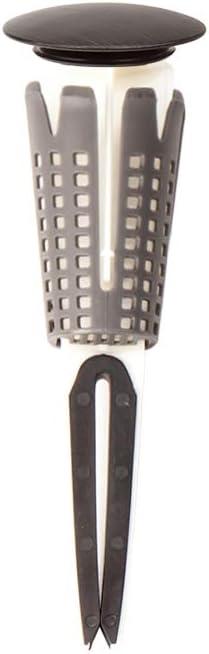 PF WaterWorks SinkSTRAIN Universal Never Clog Hair Catcher Pop-Up Stopper (Cap Diameter 1.5 inch); Oil Rubbed Bronze; PF0259