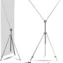 Anley Adjustable X Banner Stand with Travel Bag - Fits Any Banner Size from 23" X 63" to 35" X 78" - Portable Retractable Stand for Business, Trade Shows, Events, and Displays (Banner Not Included)