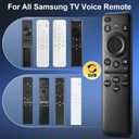 BN59-01432A TM2360E Rechargeable Voice Remote for Samsung Smart TVs, Replacement for All 20212025 Samsung TV Remote Control with Solar Charging and Voice Search
