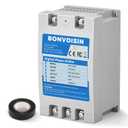 Bonvoisin Single Phase to 3 Phase Converter 10HP(7.5kW) Digital Phase Shifter, 30A 220V-240V Input/Output, One Converter only for one Motor.