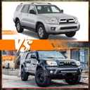 Front Grill Compatible With 4Runner 2006-2009 Matte Black Front Bumper Grille With Accessories/Letters/Amber Light Up