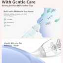 GROWNSY Nasal Aspirator for Baby, Electric Baby Nose Sucker with Larger Suction Chamber and More Powerful Suction, Automatic Nose Cleaner with Music and Light Soothing Function (Grey)