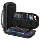 2 x TiMOVO Carrying Case for Nintendo Switch 2 (2025), Large Capacity Protective Hard Shell Portable Travel Case Pouch for Switch 2, with 10 Game Card Slots and Pockets for Console & Accessories, Black