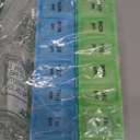 7 Day Weekly Pill AM PM Organizer, SysTech Large Pill Case Pill Box for Pills/Vitamin/Supplements/Medication (Blue/Green) (1 Count (Pack of 1)