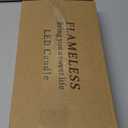 Flameless Candles,Battery Operated LED Candles Ideal for Halloween, Christmas,Home Decor,Home Party Wedding Indoor Outdoor,White 2.2X56677H