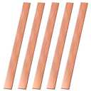 5PCS C110 Copper Flat Bar, 0.04" Thickness x 1.0" Width x 15.7" Length Copper Flat Bar Stock, 1.0mm x 25mm x 400mm Suitable for DIY Battery Connection, etc.