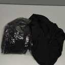 HolidayIdeas Cocktail Table Covers, 2 Pack - Fitted Stretch Spandex Square Corners Cocktail Tablecloths,High Top Table Cloths (Black, Fit for 30"-32" Diameter x 43" Height Tables)