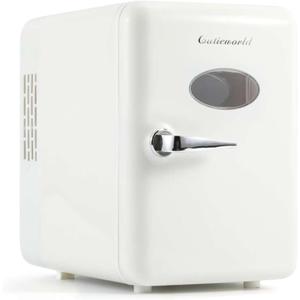 Skincare Fridge - 4L Makeup Fridge for Refrigerating Makeup, Skincare and Food, Mini Fridge for Bedroom, Office and Car, Cooler and Warmer, Beverage Cooler, Pearly White