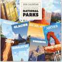 2 x USA National Parks Wall Calendar 2026 12" x 12" FSC Plastic Free - Starts Week On Sunday | Family Planner Art Calendar 2026