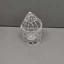 Hanging Birdcage Lantern, Metal Tealight Holder Vintage Decorative Hanging Candle Holder Lantern Centerpieces for Wedding Halloween Christmas Table Decoration