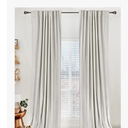 100% Blackout Shield Linen Blackout Curtains for Bedroom 96 Inches Long, Back Tab/Rod Pocket Living Room Drapes, Thermal Insulated Blackout Curtains 2 Panels Set, 50" W x 96" L, Beige