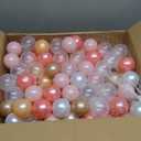 Ball Pit Balls Pack of 100 200 500 - Star and Round Set BPA Free Phthalate Free Non-Toxic Crush Proof Play Balls Soft Plastic Balls for Toddlers Baby Kids Birthday Pool Tent Party (Pearl 6 Colors)