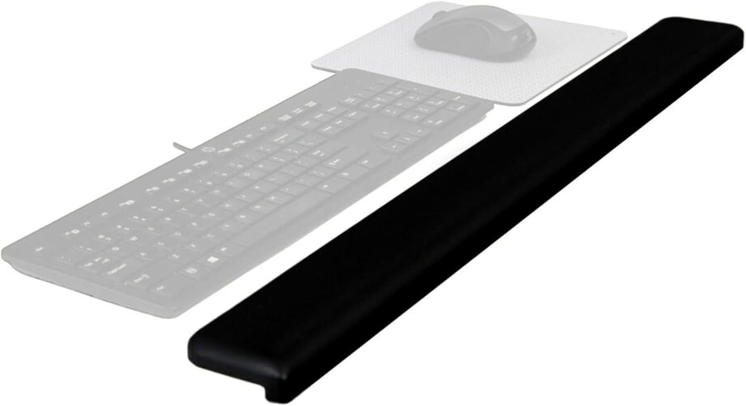 3M Gel Wrist Rest for Standing Desks, Wraps Around Edge of Desk for Comfort, Non-Slip Back Stays in Place (WR200B), 30"