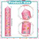 Jutom Birthday Countdown Candles Baby Shower 10 Inches Tall Birthday Pillar Candle First 1-21 Pillar Pink Annual for Girls Baby Shower Favor