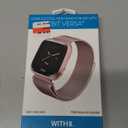 STAINLESS STEEL MESH BAND FOR USE WITH FITBIT VERSA ROSE GOLD
