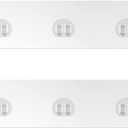 EAGMAK 2 Pack Transparent Shower Caddy Adhesive for Replacement, No Drilling , Soap Holder, Bathroom Storage Shelves and Kitchen Racks