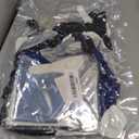 Navy Blue and Black Birthday Decorations for Men, Blue Black White Balloons Happy Birthdays Balloon Banner Silver Confetti Balloons for Men Boy Girls Women Adults Birthday Party Decorations