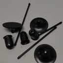 EAST FLAME Candle Holder - 3 PCS Candlestick Holders - Vintage Candle Stick Holder - Modern Decorative Centerpiece - Cozy Atmosphere Gift for Home Decor, Wedding, Black Taper