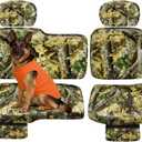 BORDAN 1680D UTV Wingback Seat Cover for 2022-2026 Polaris Ranger XP 1000, Heavy Duty Waterproof Seat Covers for 60/40 Split Bench Camo Seat Cover Set Pet Proof UTV Accessories (6PCS)