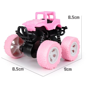 Hxezoc 3 Pcs Pull Back Monster Truck Car Set, Pull Back Vehicles and Race Car for Kids Toddlers 4-8 Years Old, Double-Directions Truck Toys for Racing Game, Birthday Party, Carnival Party Supplies
