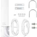 BOOBRIE 4G 5G LTE Antenna High Gain 10dBi OmniDirectional Outdoor Antenna SMA TS9 Connector 698-2700 3300-3800MHz WiFi Antennas Outdoor Dual SMA 16.4Ft RG58 Cable for Cellphone 3G/4G/5G LTE Router