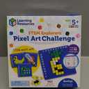 Learning Resources STEM Explorers Pixel Art Challenge - Math Puzzles, Pattern Blocks, Sensory Bin, Arts and Crafts, Math Manipulatives, Building Toys, Montessori (Medium)