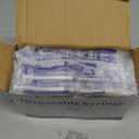 100 Pack 1ml Syringes with Needle - 27G 1/2 inch Disposable 1cc Luer Lock Syringe for Scientific Lab Use, Sterile Individually Wrapped