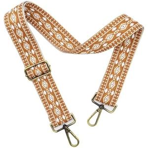 LEMEDE Purse Strap Adjustable Replacement Crossbody Bag Straps Retro Jacquard Embroidery Shoulder Straps for Shoulder Bag