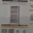 4 Tier Plastic Storage Drawers Box Tower Unit Stationery Organizer On Wheels