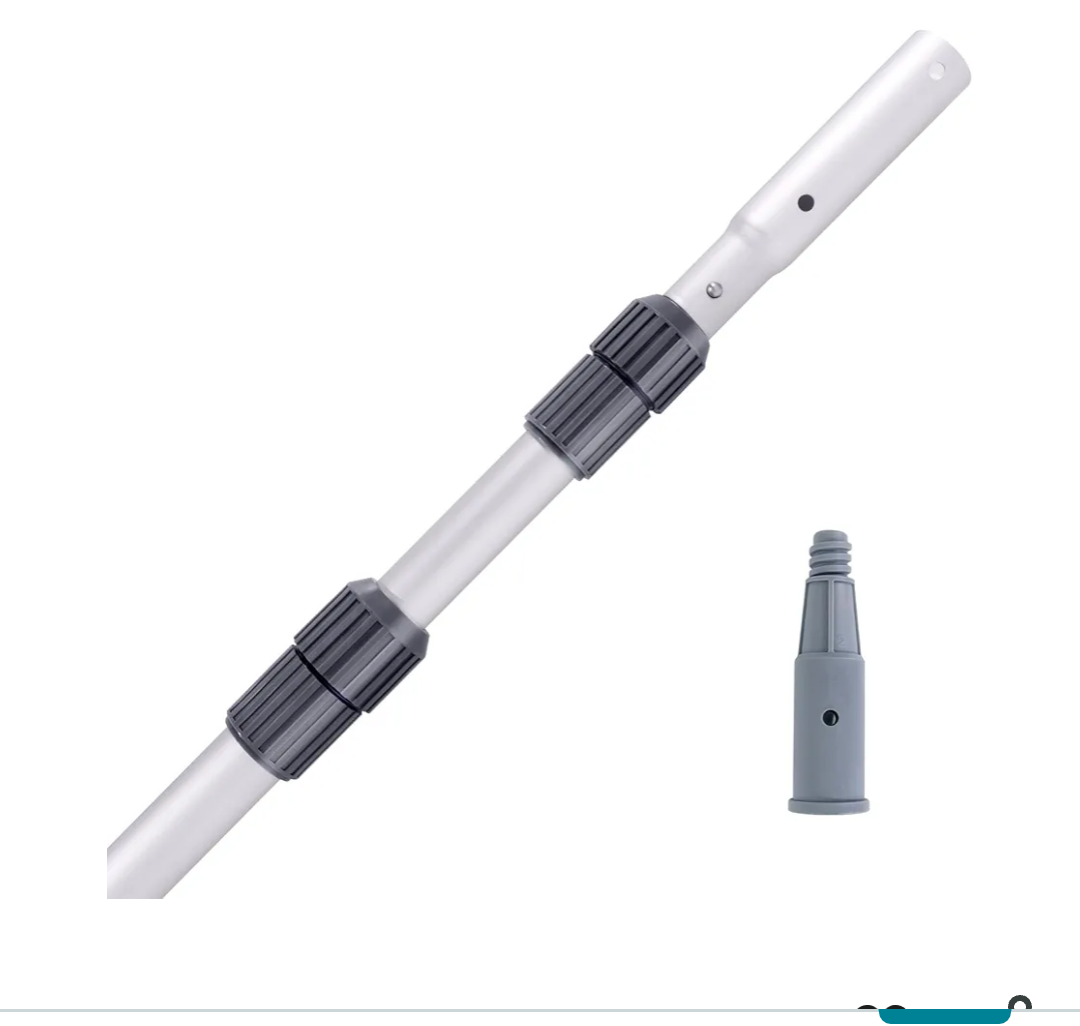 Sepetrel Pool Pole-Upgraded Professional 15 Foot Telescoping Swimming Pool Pole with Threaded Tips,Adjustable Telescopic Poles,for Skimmer Net,Brush,Vacuum Head