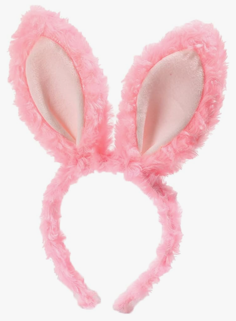 JOYVIP Furry Easter Bunny Ears Headband Faux Fur Rabbit Ears Cosplay Costume Accessory,
Pink