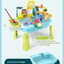 OKPOW Sturdy Water Table for Toddlers 1-2: No Tipping on Uneven Backyard | 4 Wide Legs & 3-Gal Sink Reduce Wobble by 80%